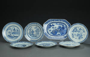 Syv dele Chien Lung porcelæn 7
