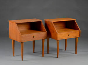 Et par sengeborde af teak 2