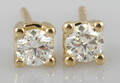 Earrings in 14k with brilliant cut diamonds 0.40 ct