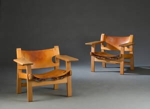 Børge Mogensen. Par lænestole Den spanske stol, model 2226 2