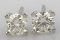 Earrings in 14k with brilliant cut diamonds 0.46 ct