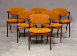 Kai Kristiansen. Seks stole af palisander, model 42 6 Denne vare er sat til omsalg under nyt varenummer 4835003