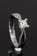 Solitairering 0,25 ct.