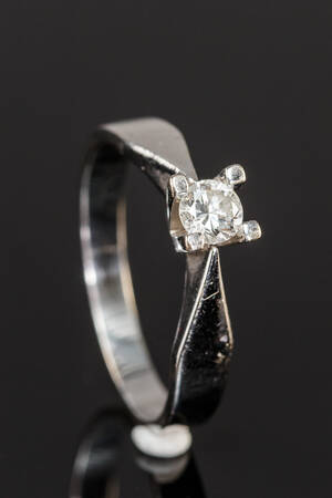 Solitairering 0,25 ct.