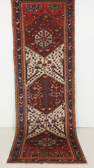 Persisk handknuten matta, Bakhtiari 300x95 cm