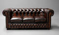 Chesterfield. Tre personers sofa 