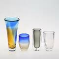 KONSTGLAS, bl a Orrefors, fyra delar.