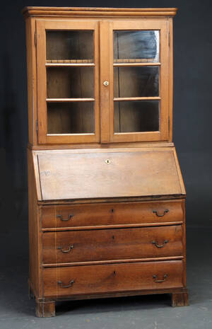 Chatol med overdel, egetræ, 1800-tallet 