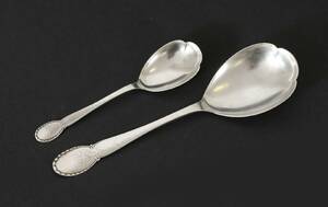 Serveringsskedar 2st, silver, 1929