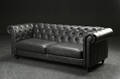 Tre-pers. sofa i Chesterfield-stil 