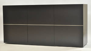 Sideboard Enzzo, 3- dörrar, svart 24602