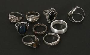 Ringar 9st, silver