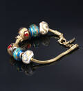 Bacio, Italien. Armbånd med 7 charms, sterlingsølv