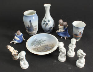 Royal CopenhagenBG. Samling figurer og vaser 11