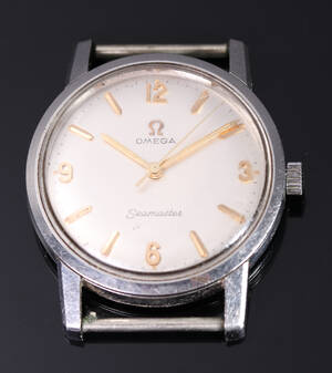 Vintage Omega Seamaster herrearmbåndsur af stål