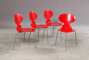 Arne Jacobsen 1902-1971.Fire stole, Myren model 3100 4 Denne vare er sat til omsalg under nyt varenummer 4832529