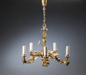 Lysekrone af messing, 1900-tallet