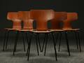 Arne Jacobsen. Fem spisestole, teak, model 3103 5