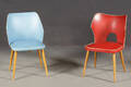 Zwei Cocktailstühle von Thonet, 1950er Jahre