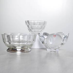 SKÅLAR, 3 st, bla Orrefors, Kosta