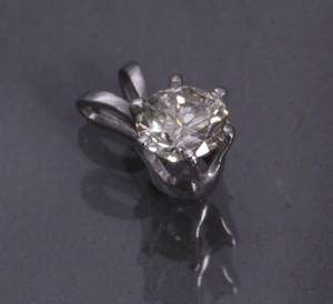 Diamant vedhæng, ca. 0.50 ct