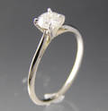 Solitaire ring ca. 0.43 ct. Denne auktion er annulleret - se nu vare 1969693