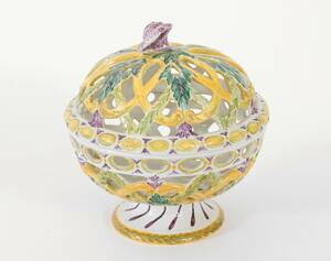 Skål med lock, Gustavsberg, 181900-tal