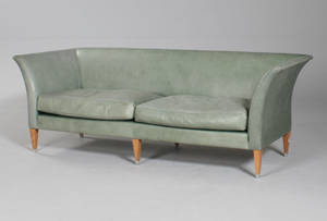 Dansk møbelproducent. 3-pers. sofa, læder