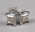 Par diamantørestikkere - Ca. 0.77 ct. 2