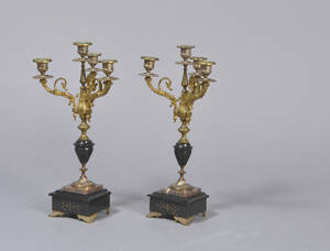 Kandelabre, marmor, 1900-tallet 2 Denne vare er sat til omsalg under nyt varenummer 4829376