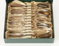 Kaffeskedar 12st, silver, Rosenholm, GAB, 1962