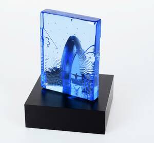 Bertil Vallien Skulptur Glas Kosta Boda 2000-tal