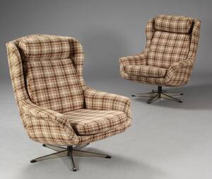 Dansk møbelproducent. Par lænestole, 1970erne 2