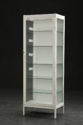 Vitrine-tandlægeskab, metal og glas, 1950erne