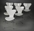 Arne Jacobsen. Seks stole model 3107 6  Denne vare er sat til omsalg under nyt varenummer 4040079