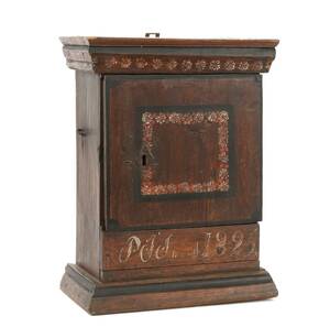 Väggskåp, allmoge, daterat 1825