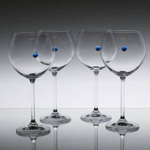 RÖDVINSGLAS, 4 st