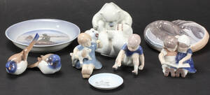 Royal Copenhagen, BG m.fl. Samling porcelænsfigurer 10