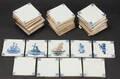 Samling hollandske fliser 13x13 cm.35