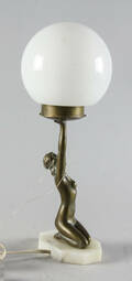 Bordslampa art deco ej tillhörande kupa