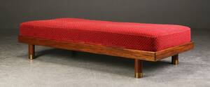 Ernst Kühn, tilskrevet. Daybed af mahogni, 1900-tallets 1. halvdel