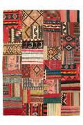 Persisk Patchwork Kelim, 235 x 172 cm.