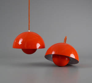 Verner Panton. Par Flowerpot pendler 2