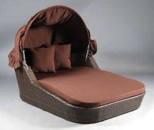 Elskovsrede. Model Bounty Beach. Dobbelt liggesofa med solskærm