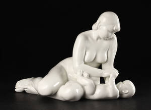 Kgl. figur. Kvinde med barn