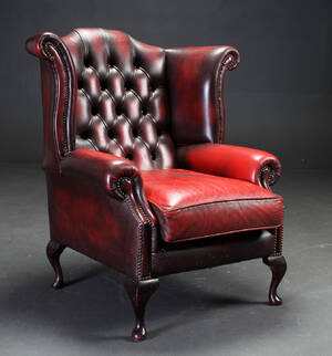Chesterfield. Højrygget lænestol Denne vare er sat til omsalg under nyt varenummer 4023155