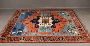 Matta Kazak, mått 365x313 cm, ull Denna vara har satts till omförsäljning under nytt varunummer4212252