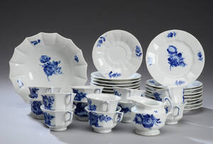 Royal Copenhagen. Kaffestel Blå Blomst 34