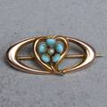 BROSCH, 10K guld, 196 inkl. stenar