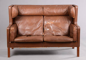 Børge Mogensen. Fritstående to-pers. Kupésofa, model 2192